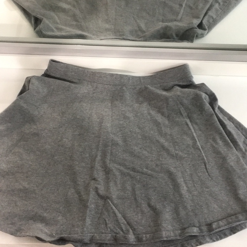 Flare midi skirt